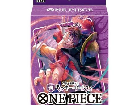 BANDAI One Piece Card Starter Deck Purple Monkey D. Luffy ST-18 TCG JAPAN Online