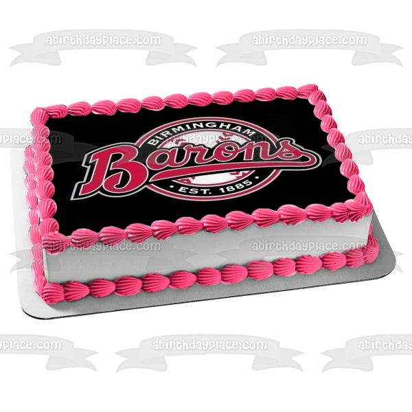 Birmingham Barons Baseball Team Logo Edible Cake Topper Image ABPID55831 Online