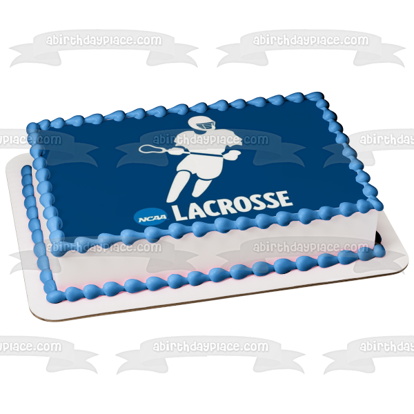 NCAA Men s Lacrosse Logo Edible Cake Topper Image ABPID55829 Online now