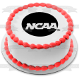 NCAA White on Black Logo Edible Cake Topper Image ABPID55827 For Cheap