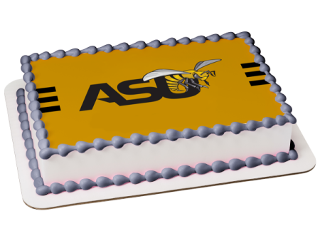 Alabama State University Hornets Team Logo Edible Cake Topper Image ABPID55596 Discount