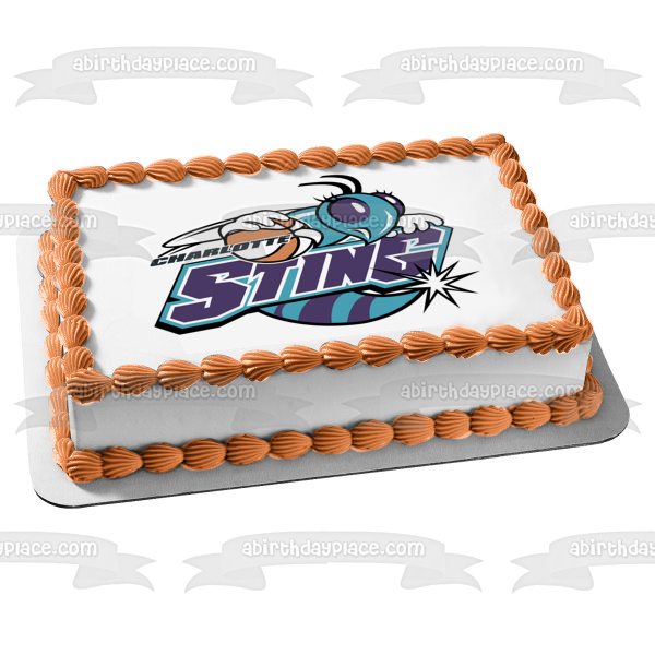 Wnba Charlotte Sting Team Logo Edible Cake Topper Image ABPID55834 For Sale