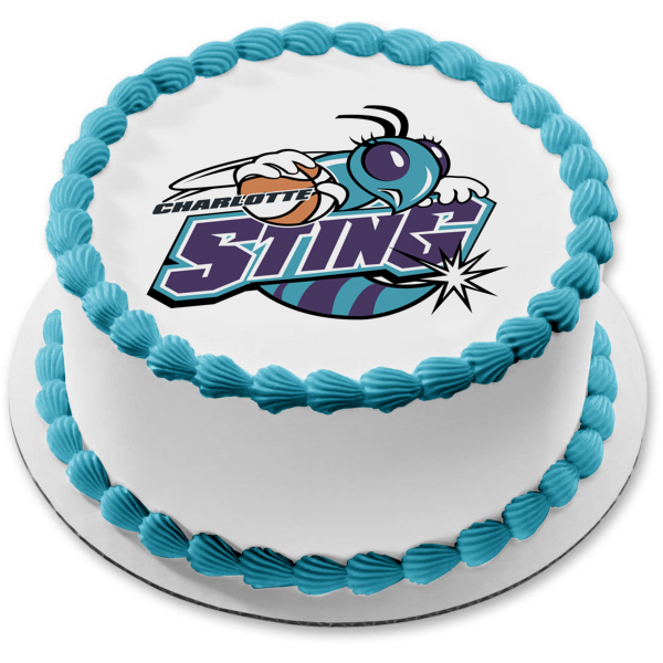 Wnba Charlotte Sting Team Logo Edible Cake Topper Image ABPID55834 For Sale