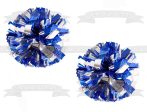 Blue and Silver Cheerleading Pom Pom s Edible Cake Topper Image ABPID55840 For Cheap