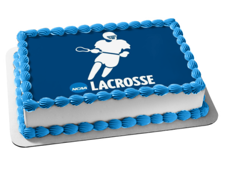 NCAA Men s Lacrosse Logo Edible Cake Topper Image ABPID55829 Online now