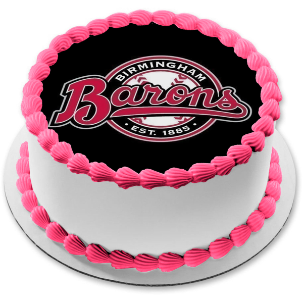 Birmingham Barons Baseball Team Logo Edible Cake Topper Image ABPID55831 Online