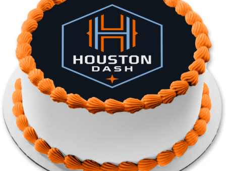 Nwsl Houston Dash Logo Edible Cake Topper Image ABPID55836 For Discount